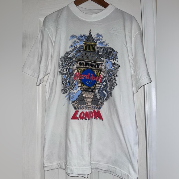VINTAGE Hard Rock Cafe London Tee Sz Medium - Picture 2 of 9